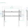 Tooq Soporte Fijo de Pared LP1083F-B para Pantallas de 37-80 Pulgadas, Negro